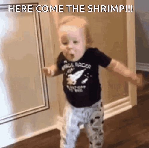 Baby Dancing In Front Of Mirror GIF