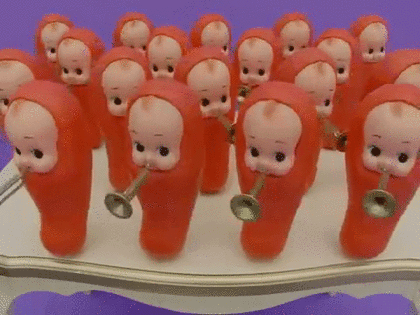 Baby Dolls Playing Trumpets
