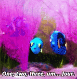 Baby Dory Counting To Four GIF