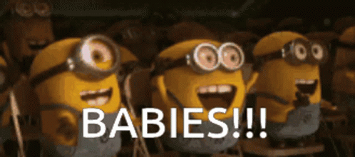 Baby Fever Minions Cheering GIF