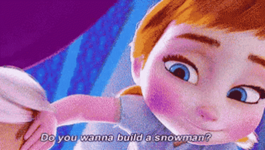 Baby Frozen Anna Asking Elsa GIF