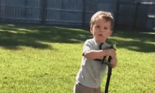 Baby Gardening Fail GIF