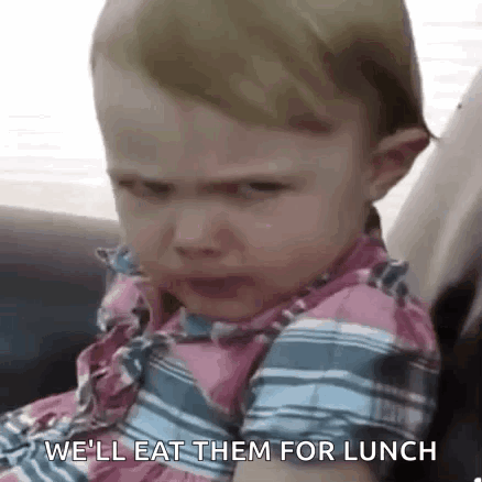 Baby Girl Crying Saying We'll Eat Them for Lunch