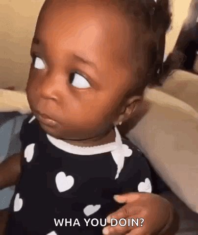 Baby Girl Making Funny Face