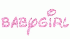 Baby Girl Sparkling Logo GIF