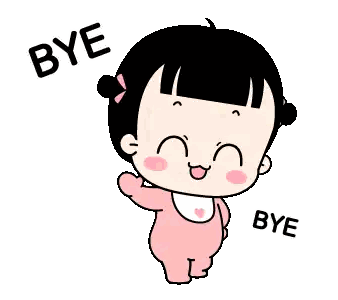 Baby Girl Waving and Saying Bye