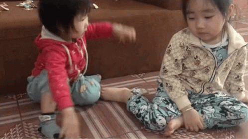 Baby Girls Fighting And Pulling Hair GIF
