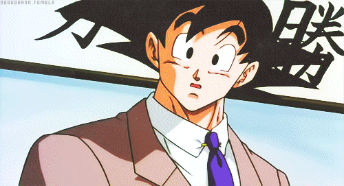 Baby Goku Getting A Job GIF