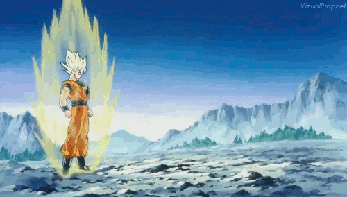 Baby Goku Super Saiyan Swagger GIF
