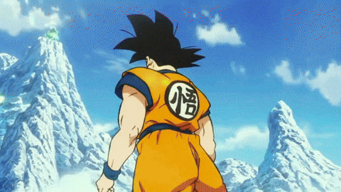 Baby Goku Ultra Instinct Power GIF