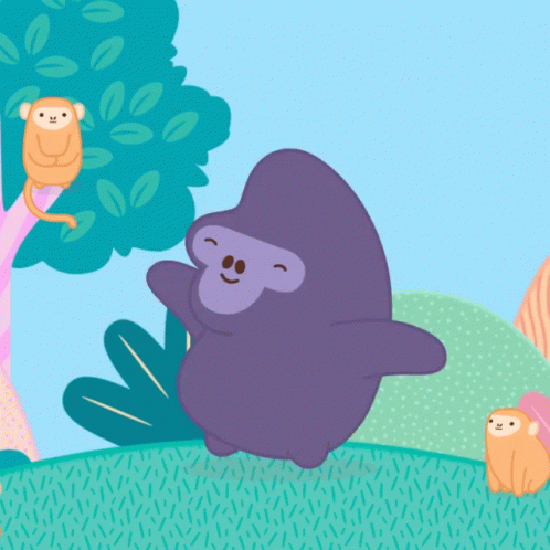 Baby Gorilla Dancing GIF