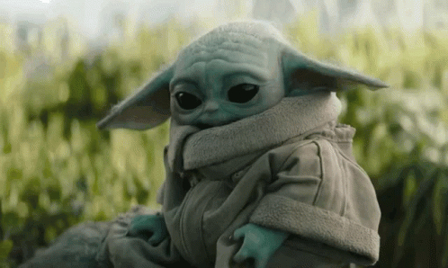 Baby Grogu Yoda Sleeping GIF