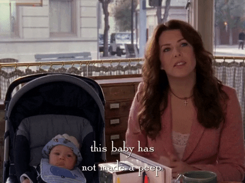 Baby Hasn't Made A Peep Not The Mama GIF