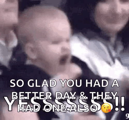 Baby Held By Woman So Glad You Had A Better Day GIF