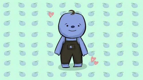 Baby in Overalls With Heart