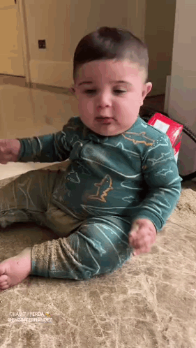 Baby in Shark Pajama Set