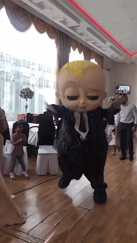 Baby In Suit And Tie Dancing GIF
