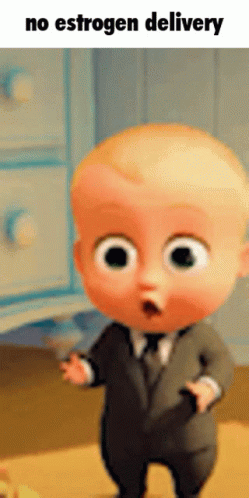 Baby in Suit and Tie No Estrogen Delivery