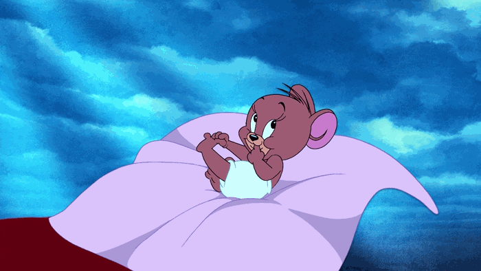 Baby Jerry Mouse Tom Cat Cute Fight GIF