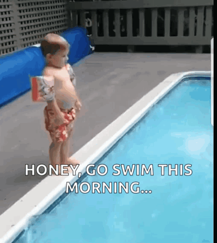 Baby Jumping Pool Honey Go Swim This Morning