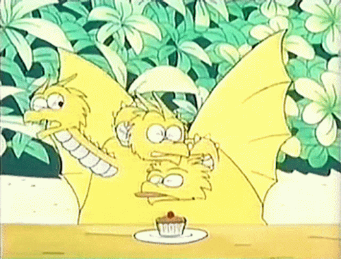 Baby King Ghidorah GIF