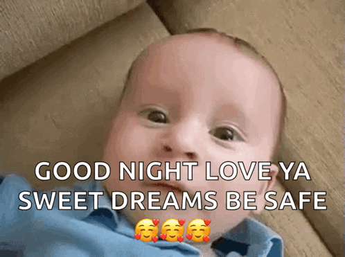 Baby Laying Couch Good Night Love Ya GIF