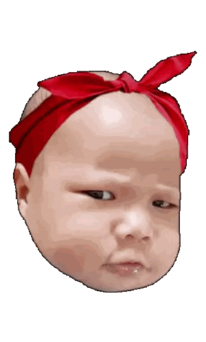 Baby Making Angry Face