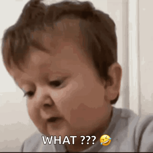 Baby Making Funny Face Saying What GIF