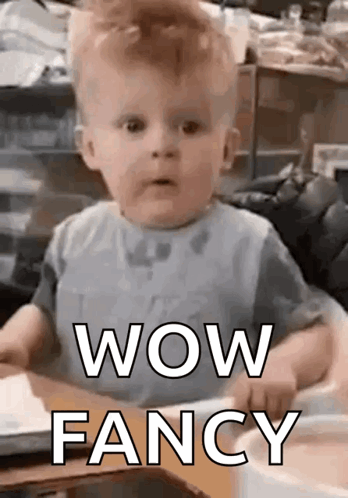 Baby Making Funny Face Saying Wow