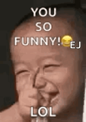 Baby Making Funny Face Saying You So Funny LOL GIF