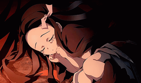 Baby Nezuko Crying While Sleeping GIF