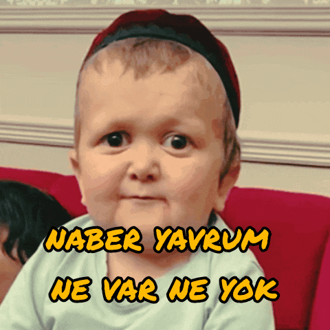 Baby on Couch With Naber Yavrum Ne Var Ne Yok