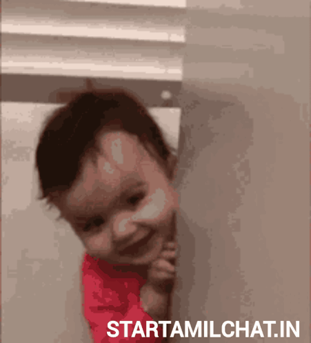 Baby Peeking From Behind Wall Starttamilchat.in