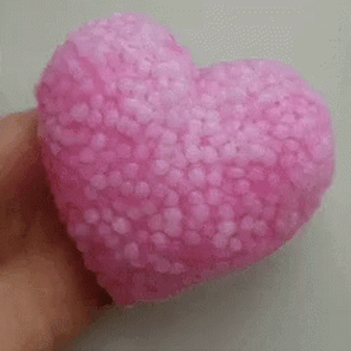Baby Pink Heart Slime GIF