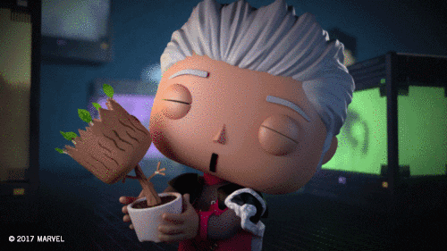 Baby Rocket And Groot GIF