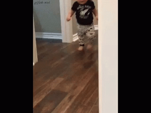 Baby Running in Hallway Jordan Grandma Chasing