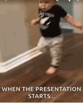 Baby Running When Presentation Starts GIF