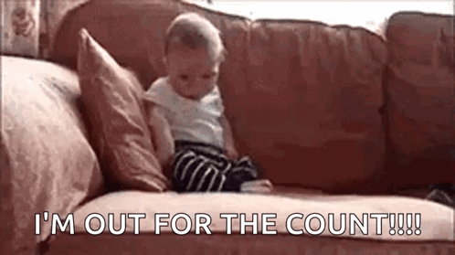 Baby Saying I'm Out for the Count