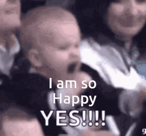 Baby Screaming in Crowd Says I Am So Happy