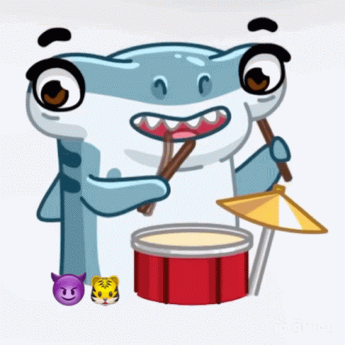 Baby Shark Hammerhead Rim Shot GIF