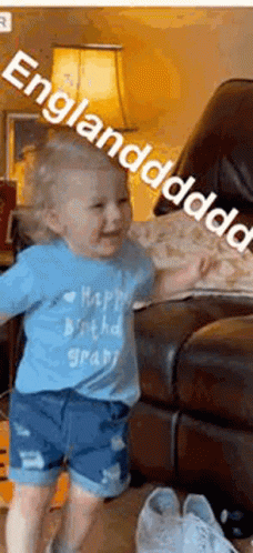 Baby Shouting England GIF