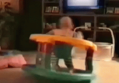 Baby Sitting in High Chair