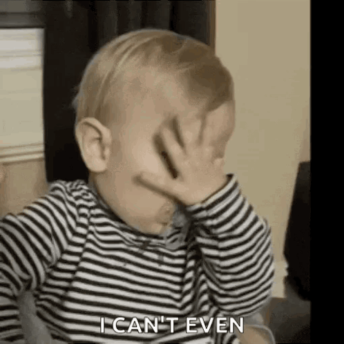 Baby Slapping Face I Can't Even GIF