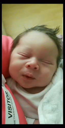 Baby Sleeping In Hospital Bed GIF