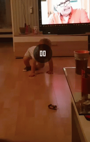 Baby Slipping Getting The Toy GIF