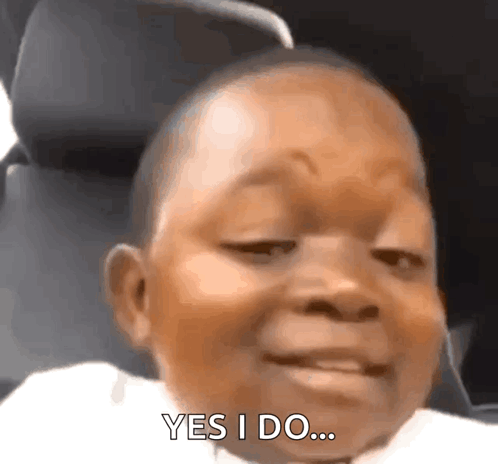 Baby Smiling Saying Yes I Do GIF