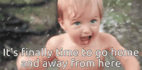 Baby Smiling with Time to Go Home