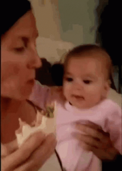 Baby Starving Wants To Eat GIF