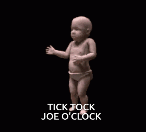 Baby Statue Dancing Tick Tock Joe O'Clock