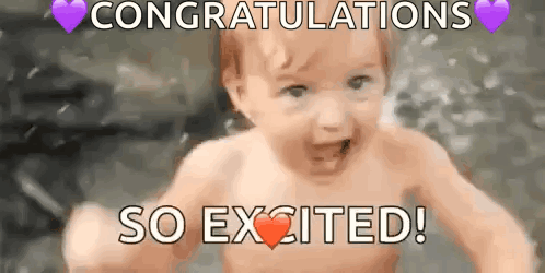 Baby Swimming Congratulations So Excited